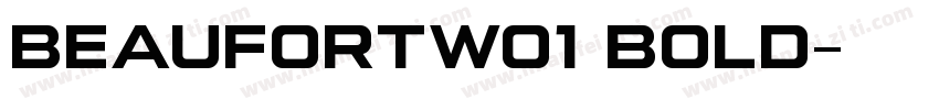 BeaufortW01 Bold字体转换